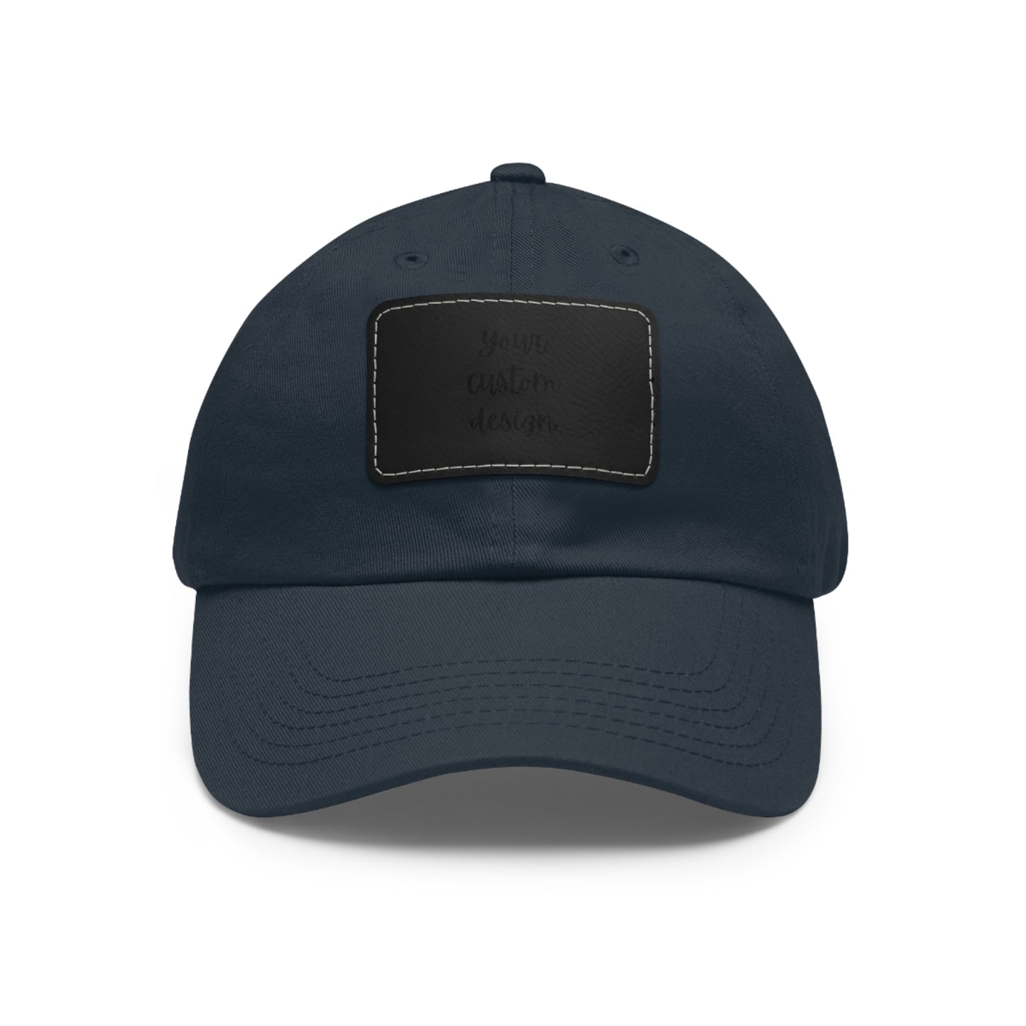 Your Custom Design on Hat with Leather Patch