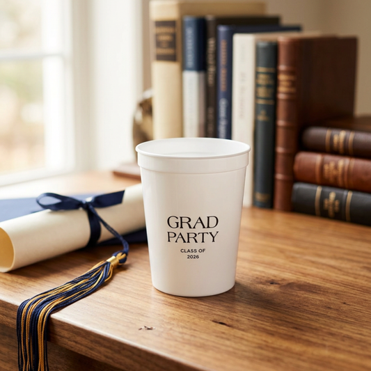 Custom Graduation Stadium Cups - Set of 50