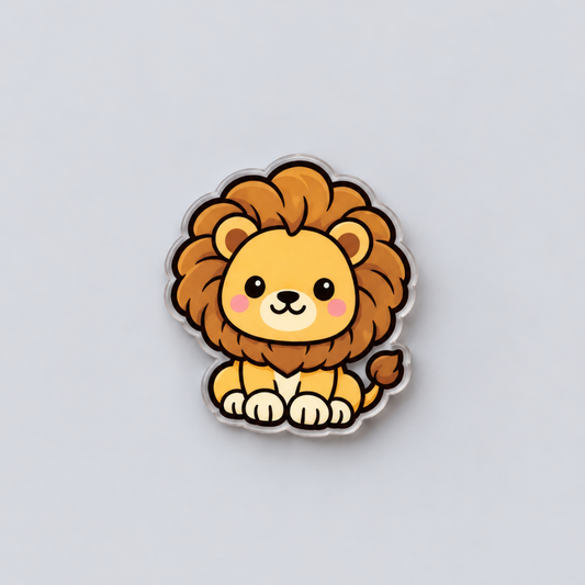 Sher Lion Acrylic Magnet 3"