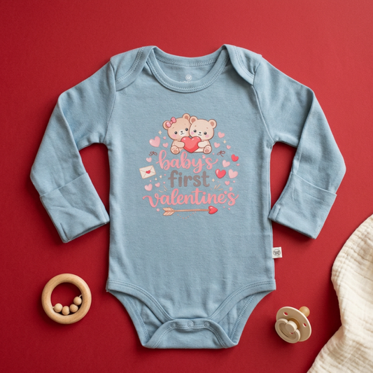 Baby's First Valentine's Baby Onesie (0-3 mo)