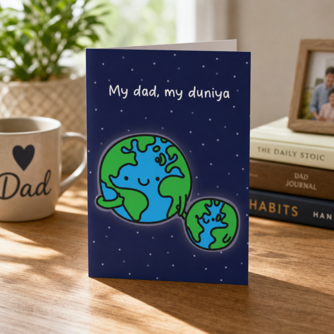 My Dad, My Duniya Dad Greeting Card