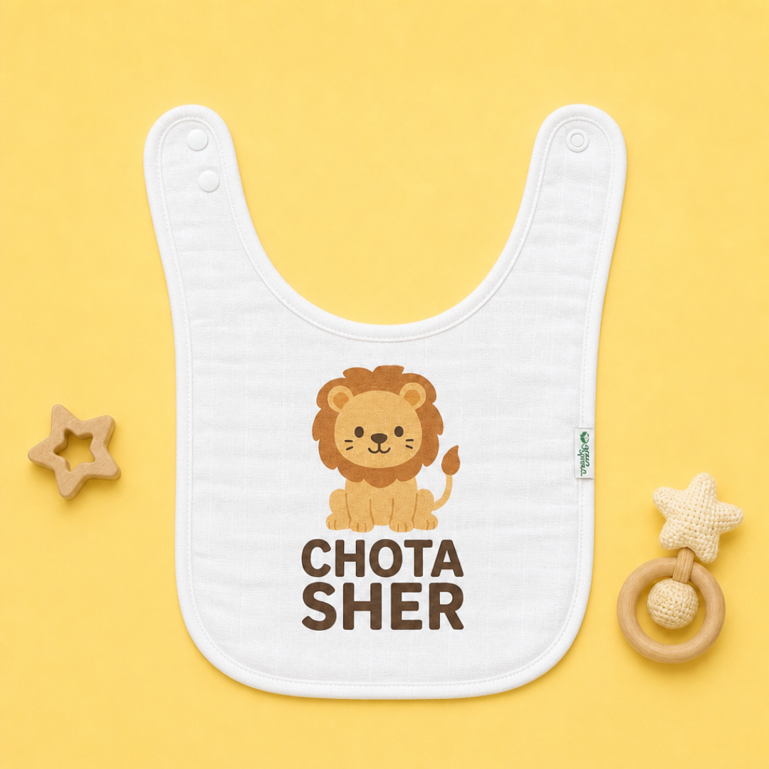"Chota Sher" Baby Bib