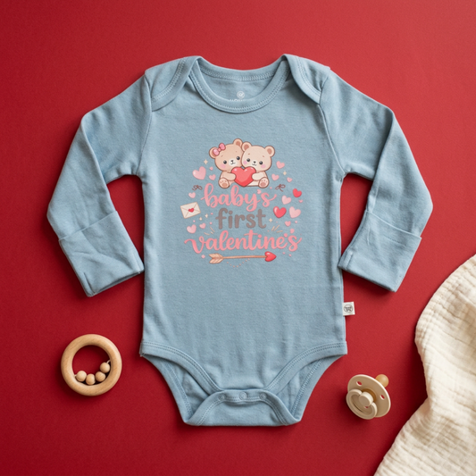 Baby's First Valentine's Baby Onesie (3-6 mo)