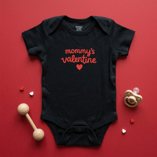 Mommy's Valentine Baby Onesie (0-3 mo)