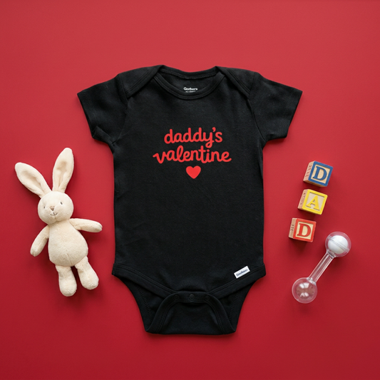 Daddy's Valentine Baby Onesie (0-3 mo)