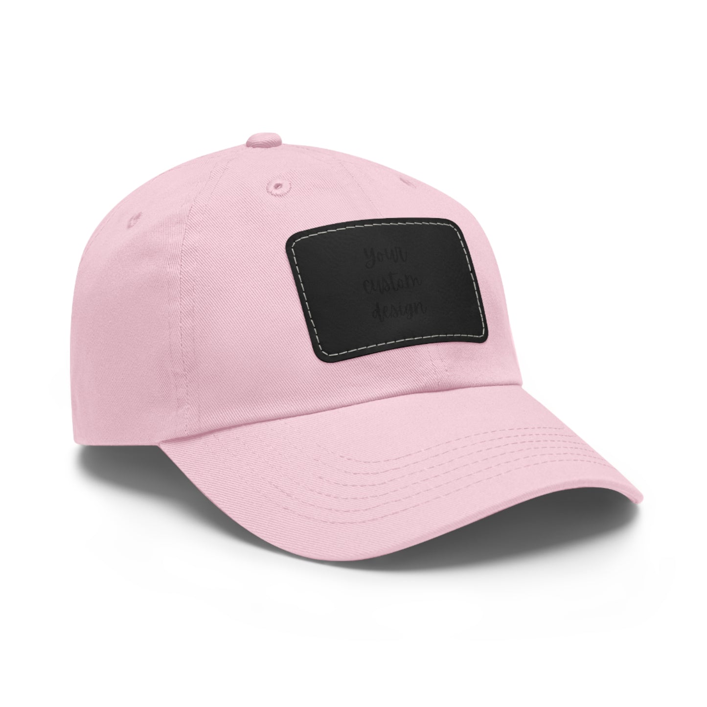 Your Custom Design on Hat with Leather Patch