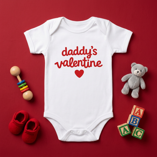 Daddy's Valentine Baby Onesie (Newborn)