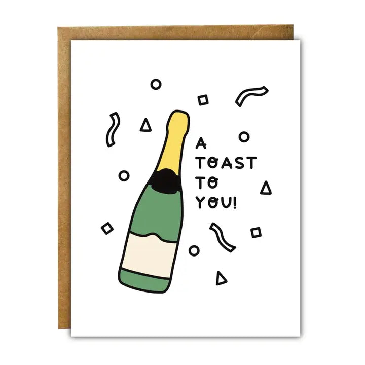 A Toast To You Congratulations Card