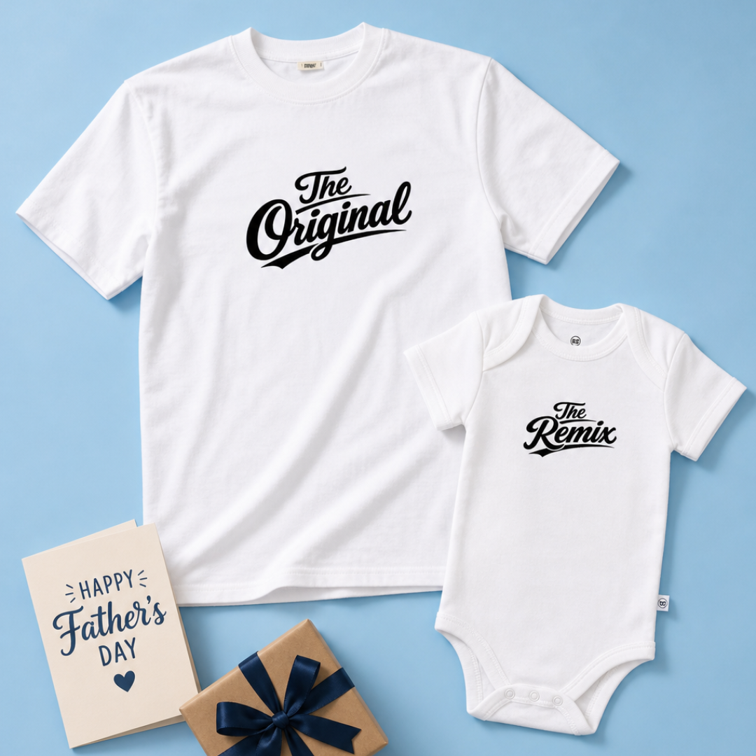 “The Original & The Remix” Matching Father & Baby Duo Set