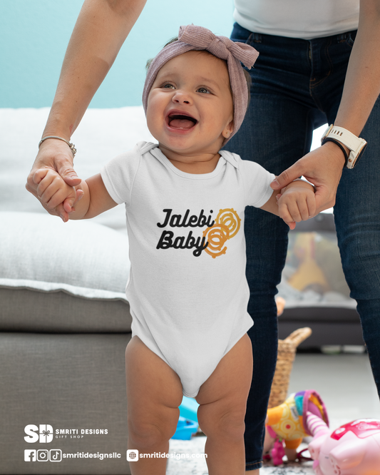 "Jalebi Baby" Baby Onesie - White