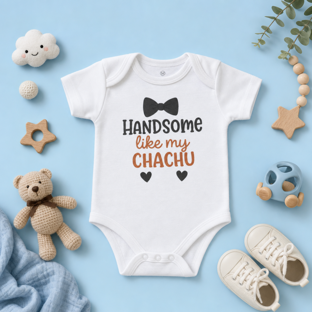 Handsome Like My Chachu Baby Onesie