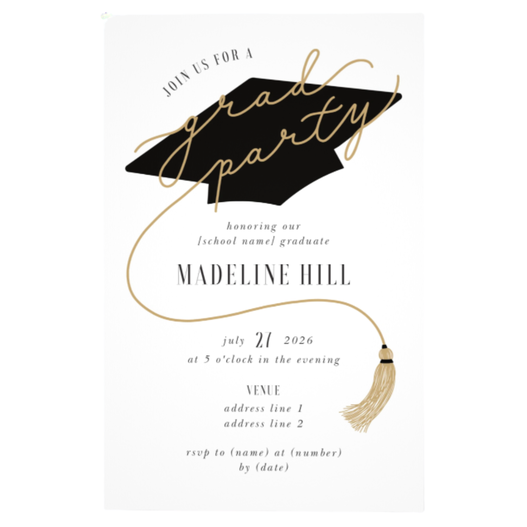 Custom Graduation Party Invitation - Set of 100