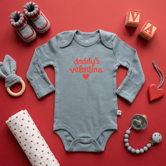 Daddy's Valentine Baby Onesie (0-3 mo)