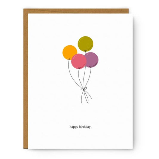 Birthday Balloons - Birthday Card