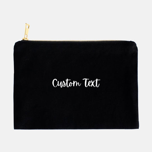 Custom Text - Makeup Bag