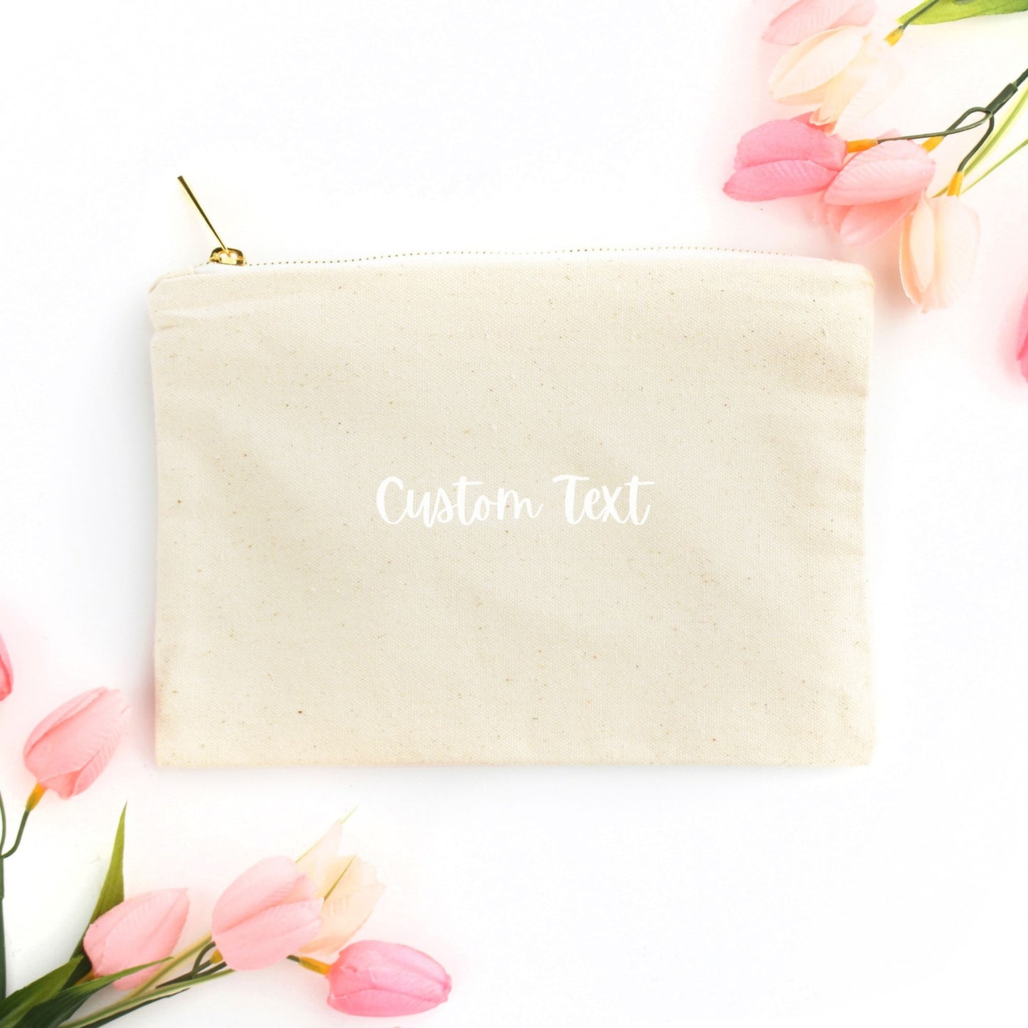 Custom Text - Makeup Bag