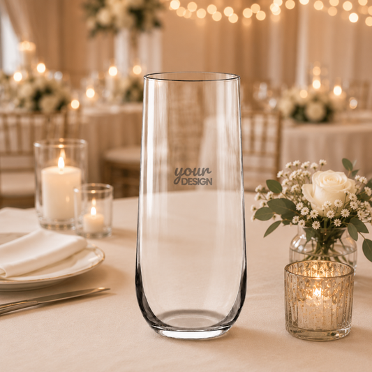 Stemless Flute Glass - Clear