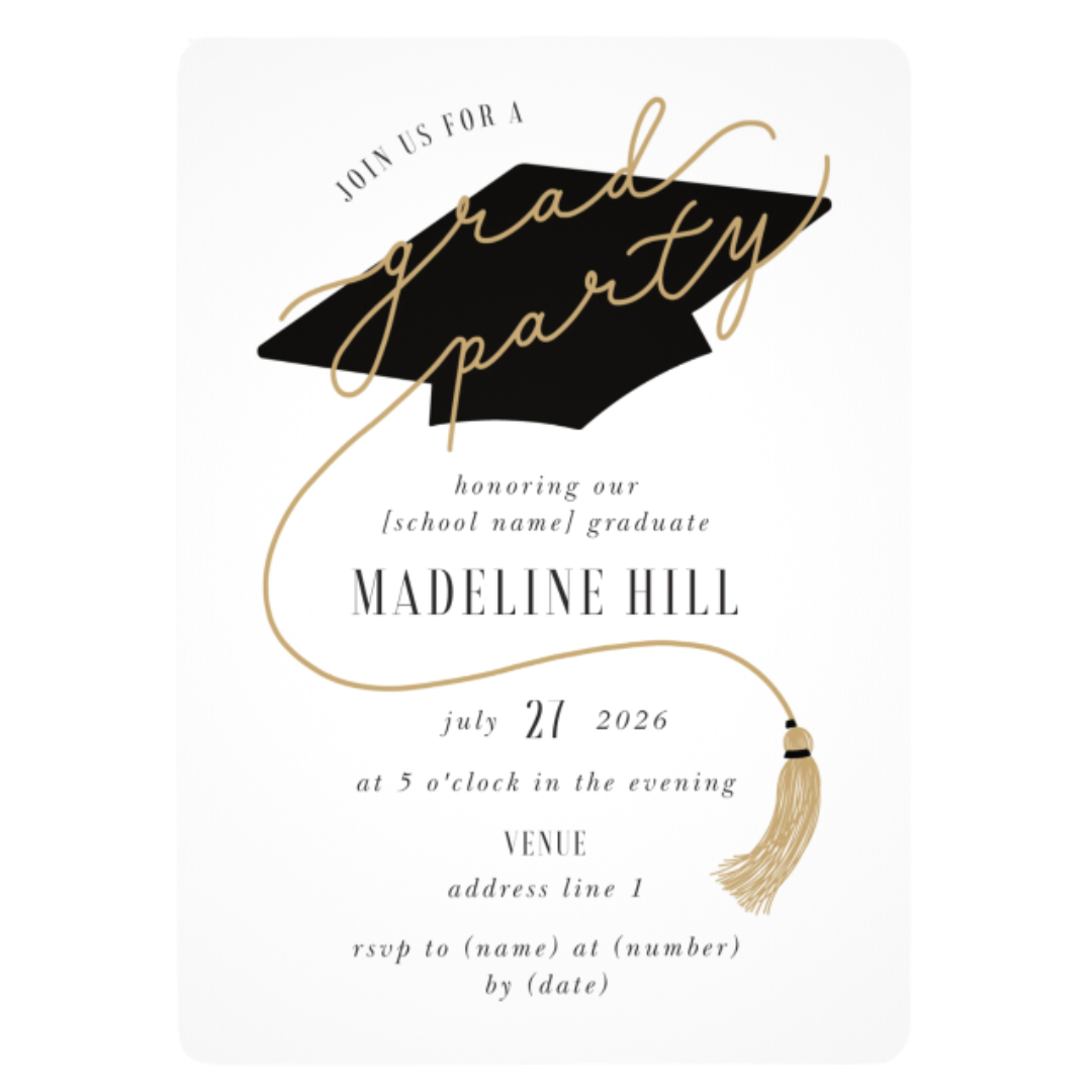 Custom Graduation Party Invitation - Set of 100