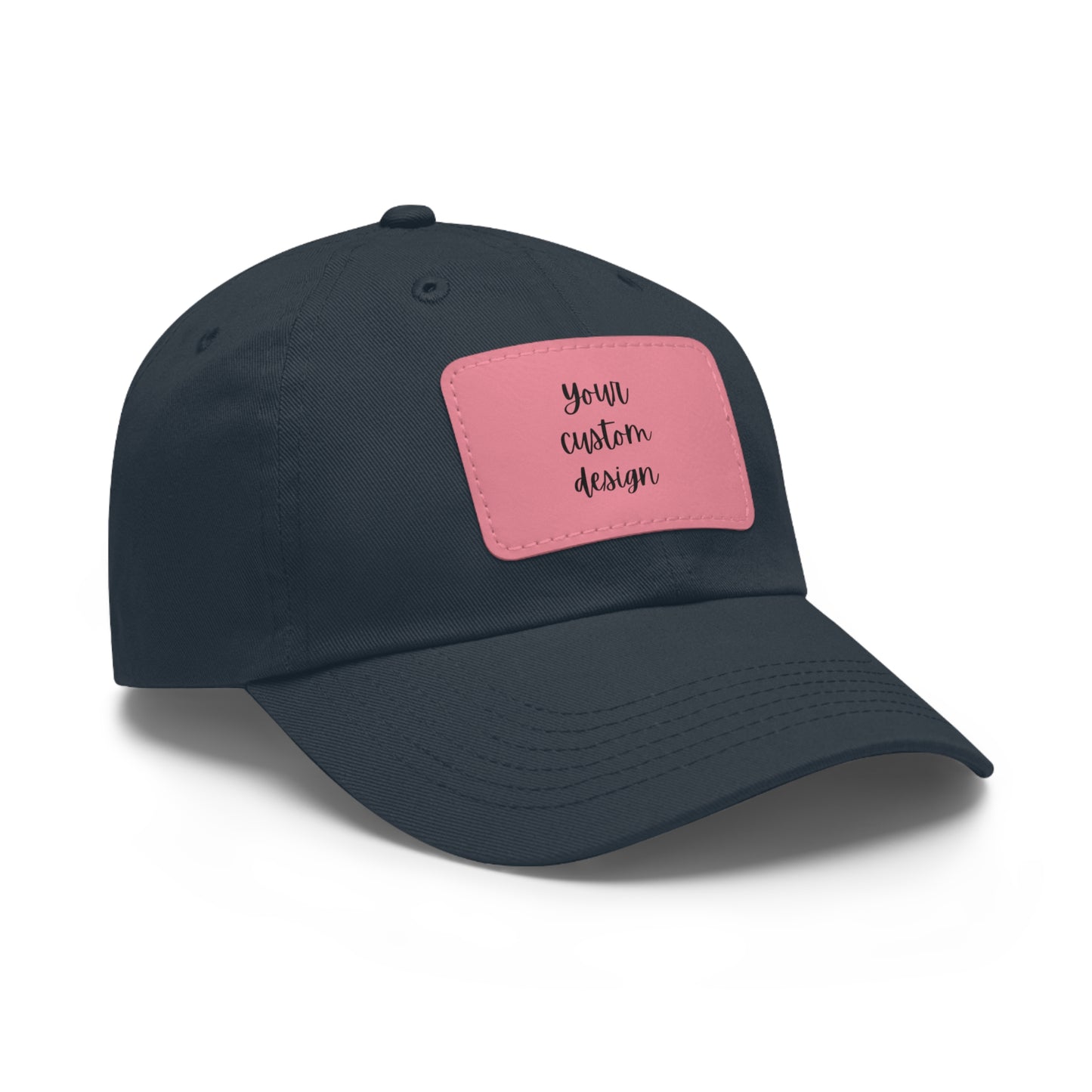 Your Custom Design on Hat with Leather Patch