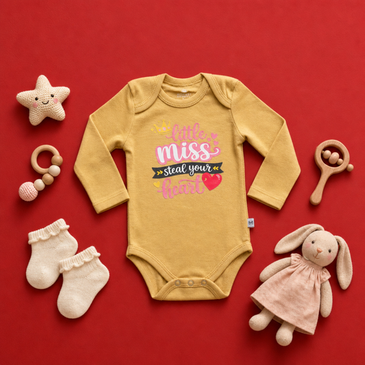 Little Miss Steal Your Heart Baby Onesie (0-3 mo)