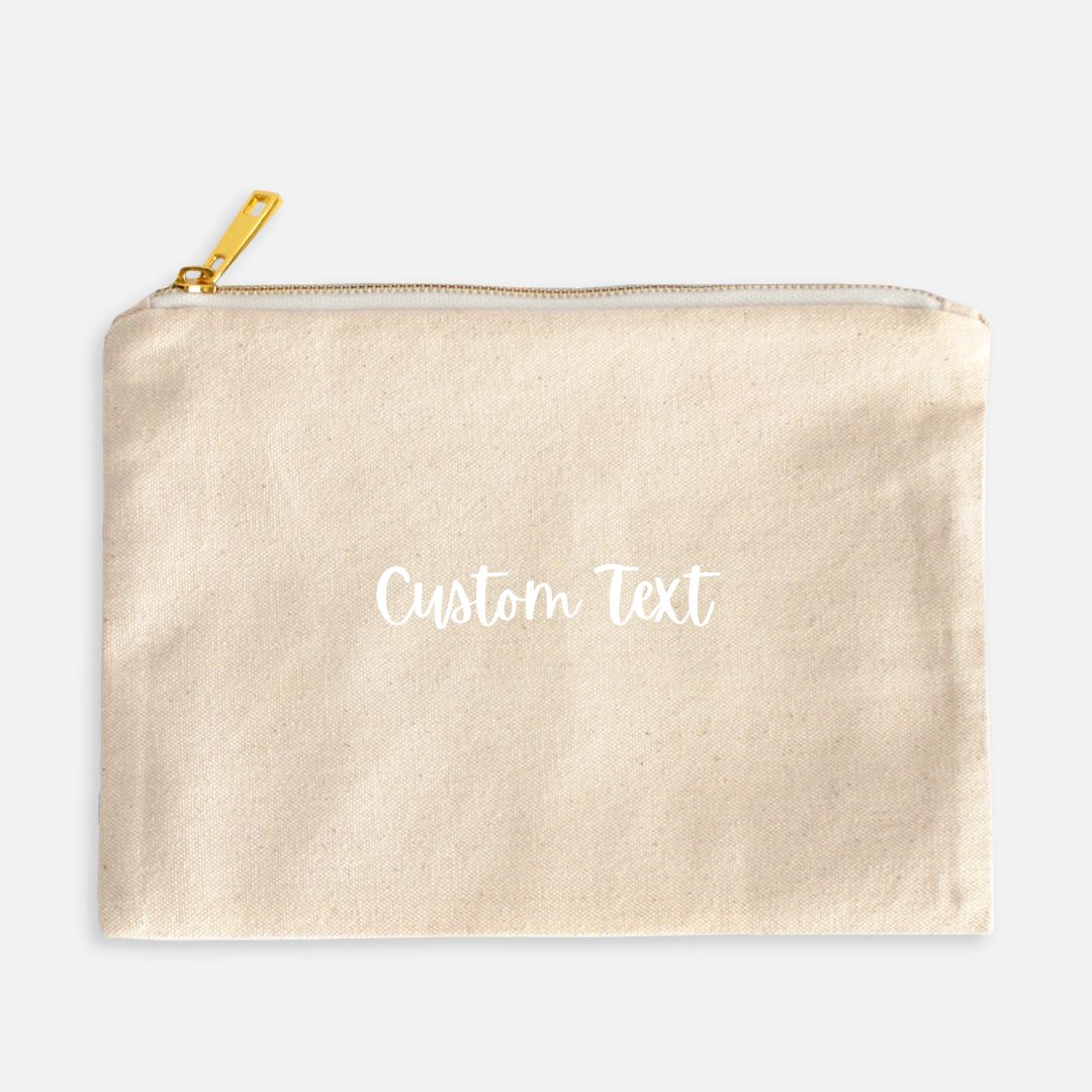 Custom Text - Makeup Bag