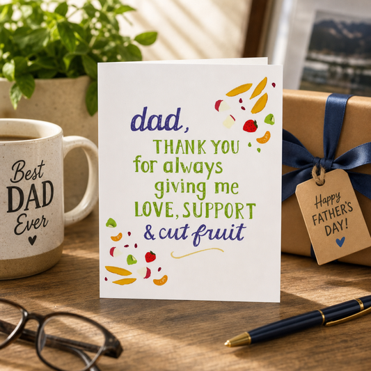 Dad Fruit Card