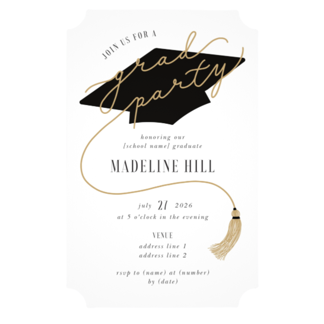 Custom Graduation Party Invitation - Set of 100