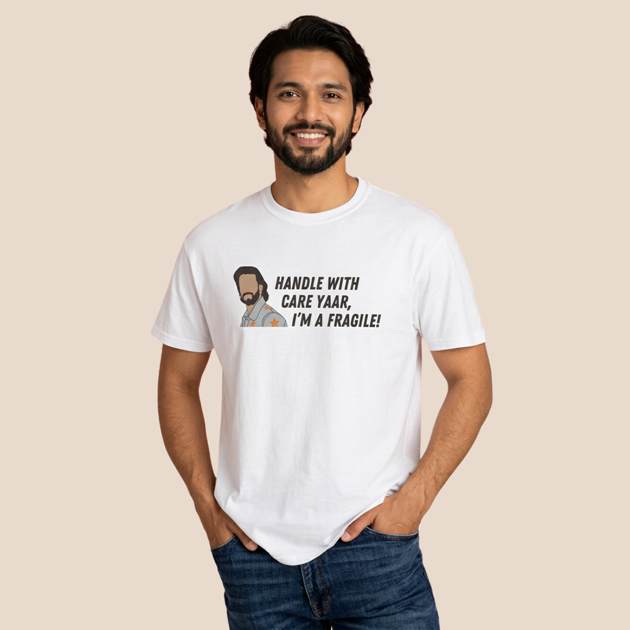 Rocky Randhawa "Handle With Care I’m Fragile" Tee