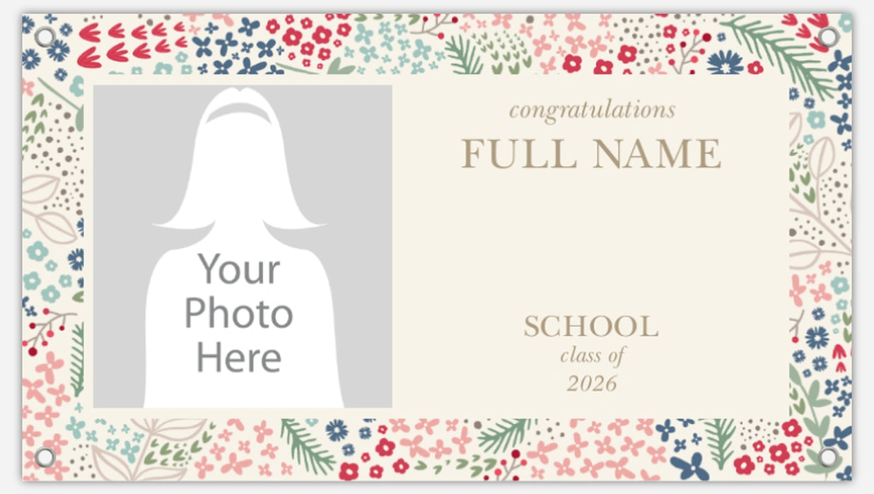Custom Graduation Vinyl Banner
