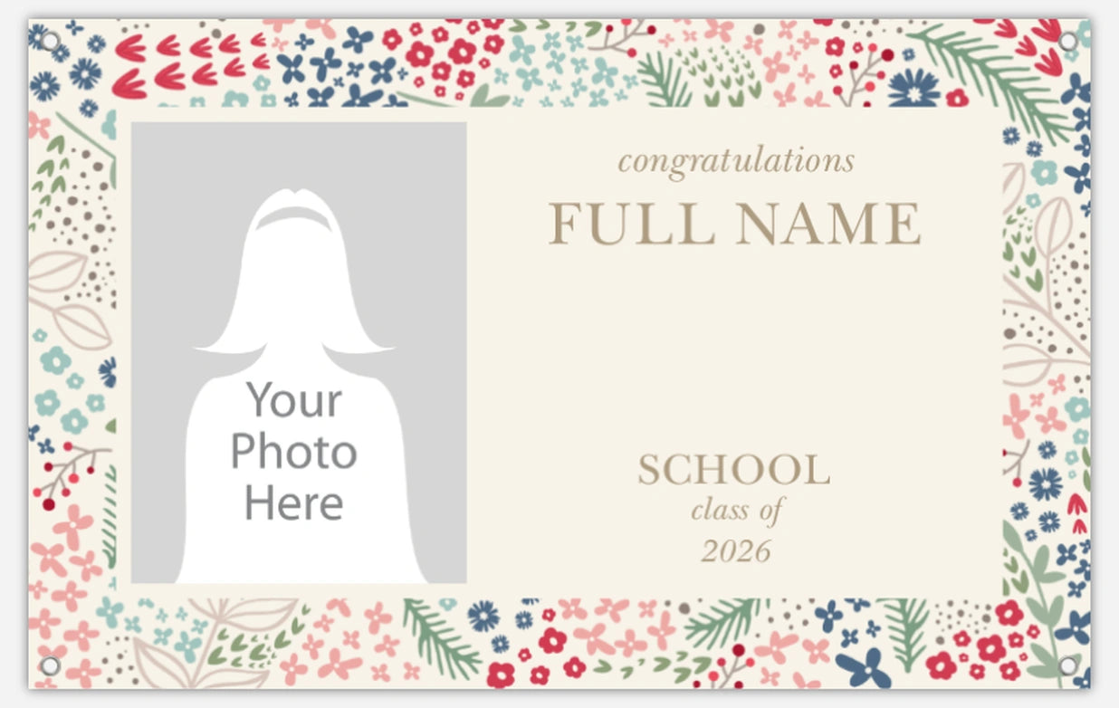 Custom Graduation Vinyl Banner