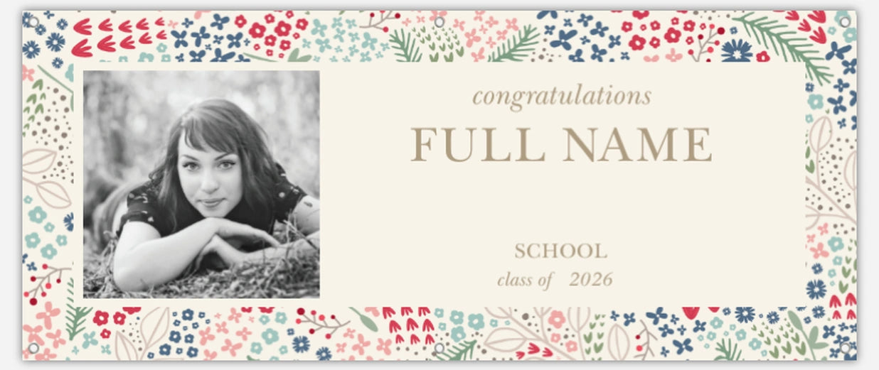 Custom Graduation Vinyl Banner