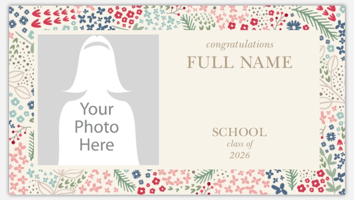 Custom Graduation Vinyl Banner