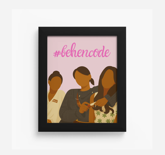Call Me Bae #BehenCode” 8x10 Framed Print