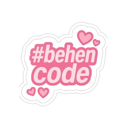 Behen Code 2x2 Sticker
