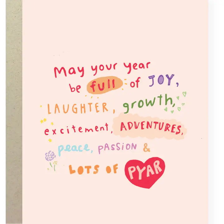 May Your Year Be Full of Joy Greeting Card