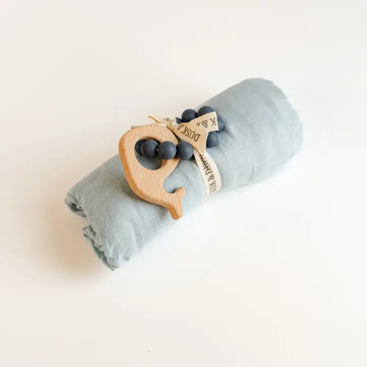 Blue Newborn Baby Bundle - 2 Piece Baby Shower Gift Set