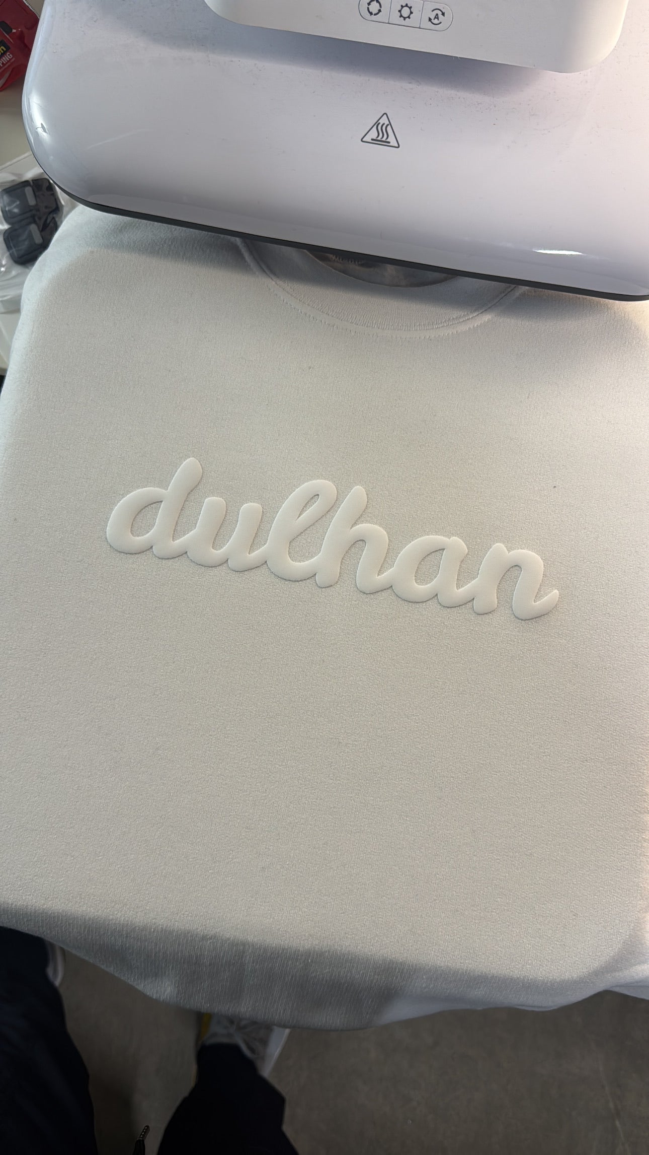 DULHAN Puff Print Crewneck