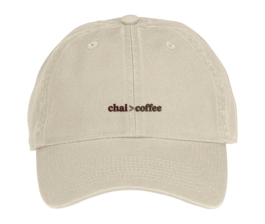 "Chai > Coffee" Baseball Cap – SD Exclusive