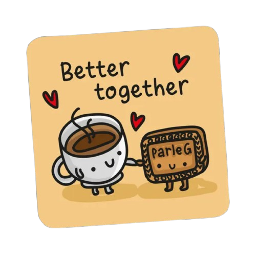 Chai & Parle G Coaster