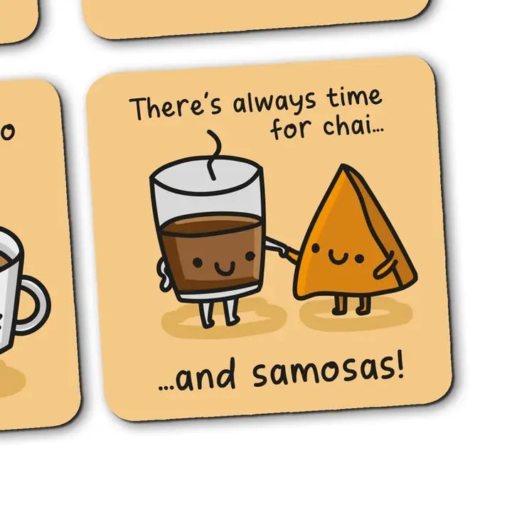 Chai & Samosa Coaster