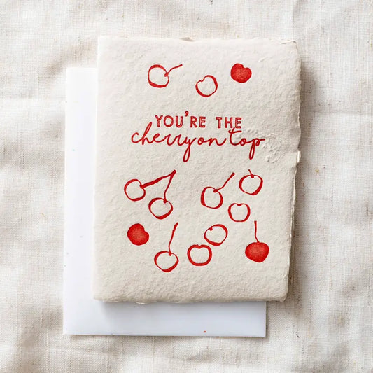 You're the Cherry On Top | Thank You Gratitude Greeting Card