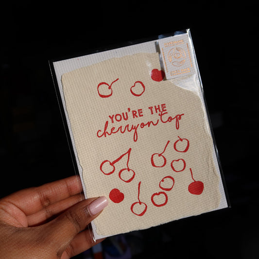 You're the Cherry On Top | Thank You Gratitude Greeting Card