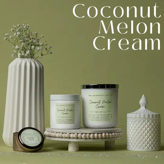 Coconut Melon Cream Soy Wax Candles