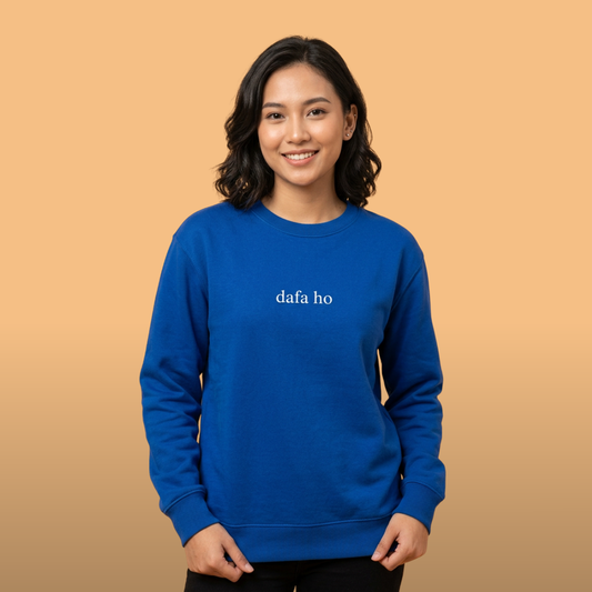 Dafa Ho Royal Blue Crewneck