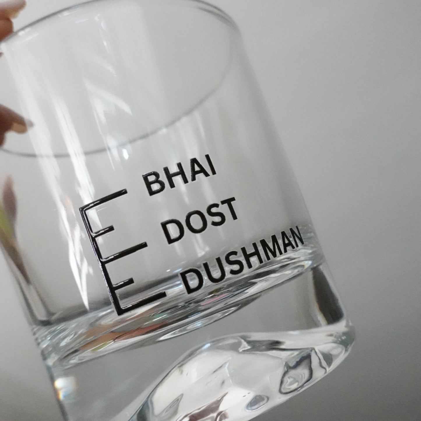 Bhai Dost Dushman Whiskey Glass