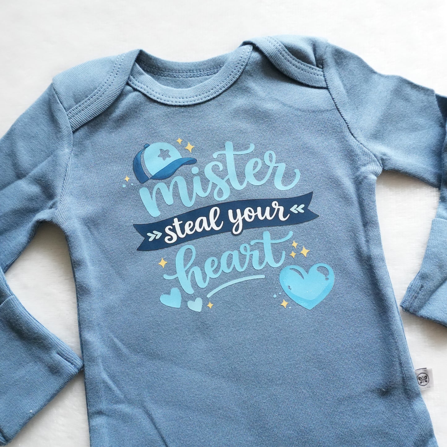 Mister Steal Your Heart Baby Onesie (0-3 mo)