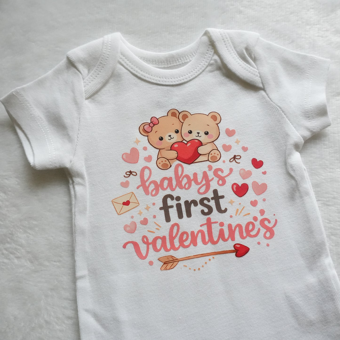 Baby's First Valentine's Baby Onesie (newborn)