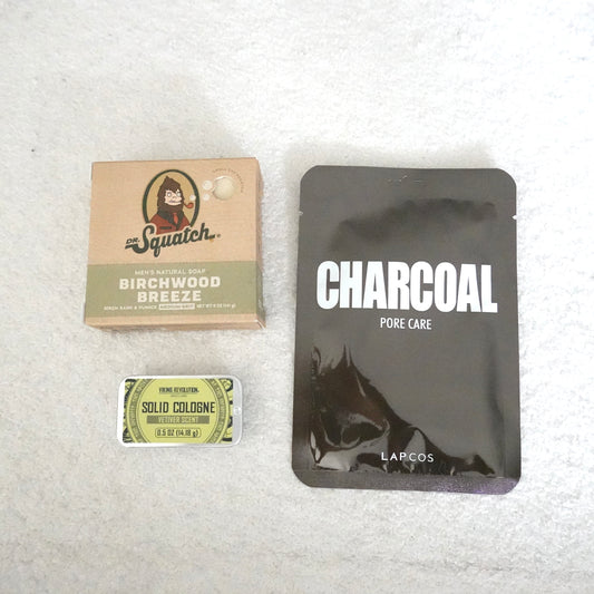 The Deep Clean Essentials Set – Birchwood Breeze Soap + Charcoal Mask + Vetiver Cologne