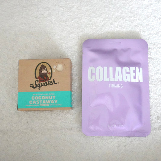 Men’s Tropical Self-Care Kit – Dr. Squatch Soap + Lapcos Collagen Mask