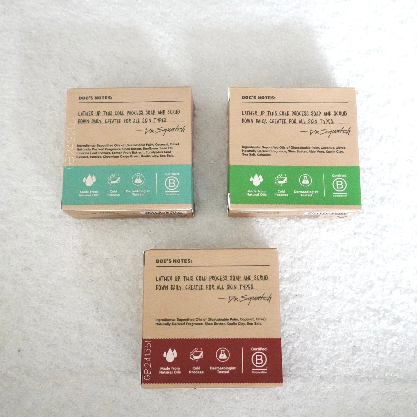 Dr. Squatch Men's Soap Bundle – Natural Self-Care Set (3 Bars)